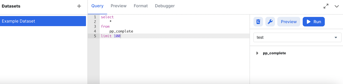 Панель управления Explo